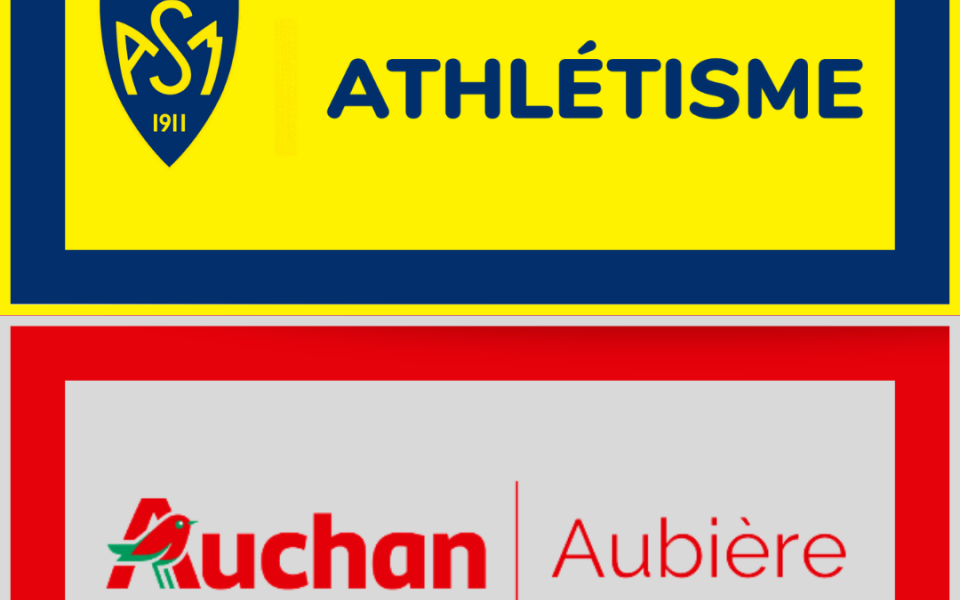 L’ASM Athlétisme annonce son partenariat avec Auchan Retail Aubière