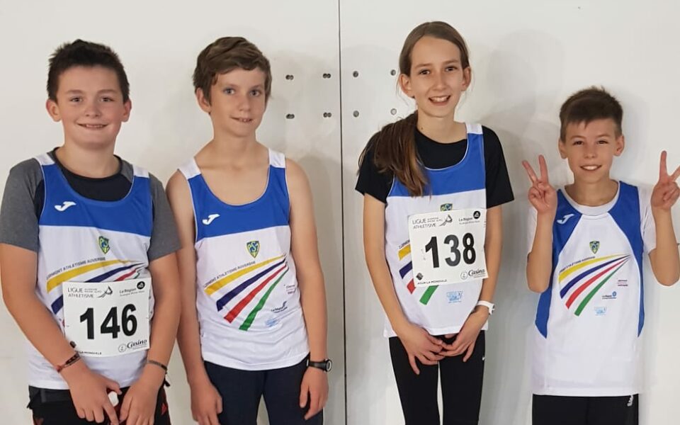 Premier tétrathlon et pentathlon de la saison pour nos Benjamins et Minimes