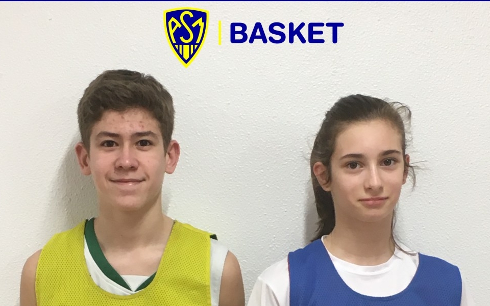 ASM Basket : Lucie et Valentin en Finale AURA du Challenge Benjamin 2019