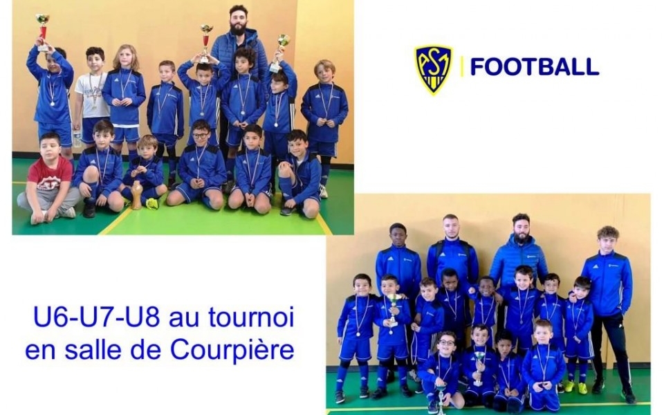 ASM FOOTBALL :U6-U7-U8 au tournoi en salle de Courpière. 