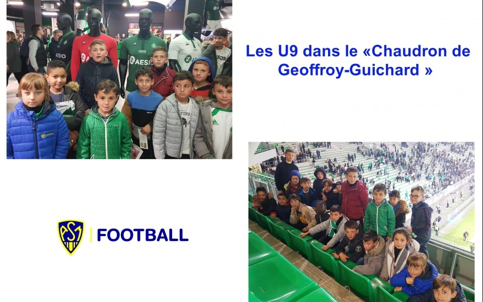 ASM FOOTBALL :Les U9 dans le «Chaudron de Geoffroy-Guichard »