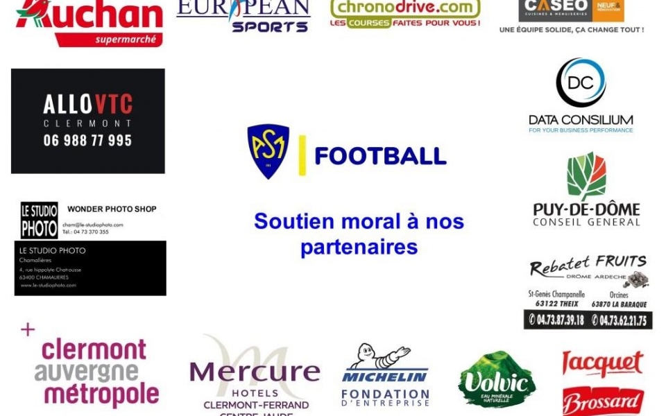 ASM FOOTBALL : Soutien moral à nos partenaires