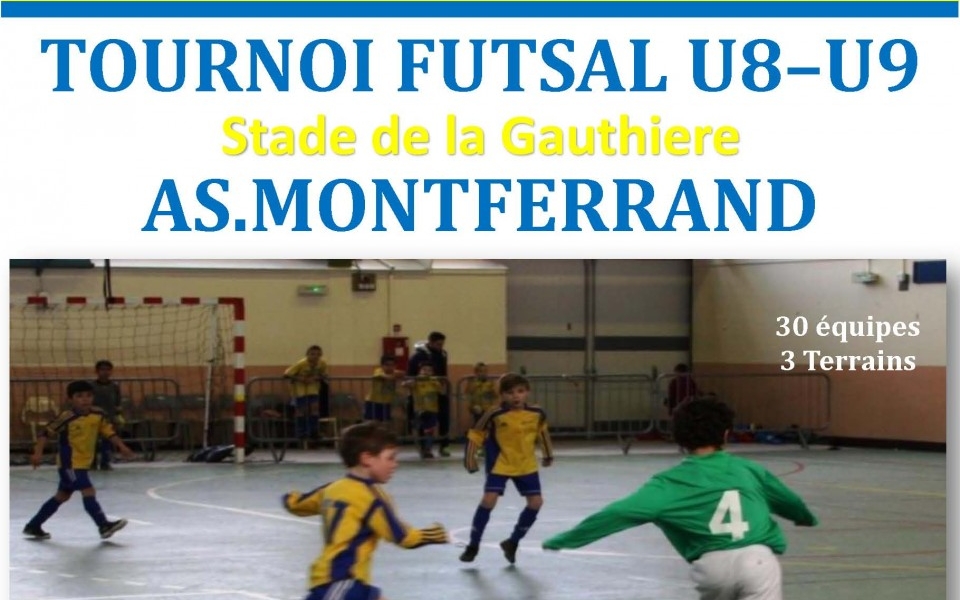 ASM FOOTBALL: Tournoi Futsal U8-U9 le dimanche 27 janvier 2019