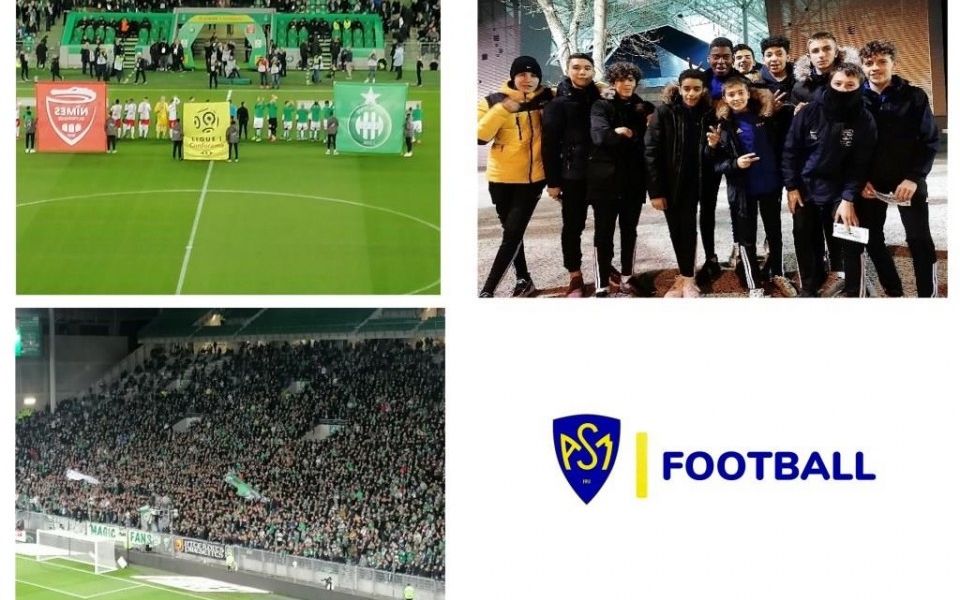 ASM FOOTBALL:Sortie cohésion – Groupe U15 Match ASSE contre Nîmes Olympique