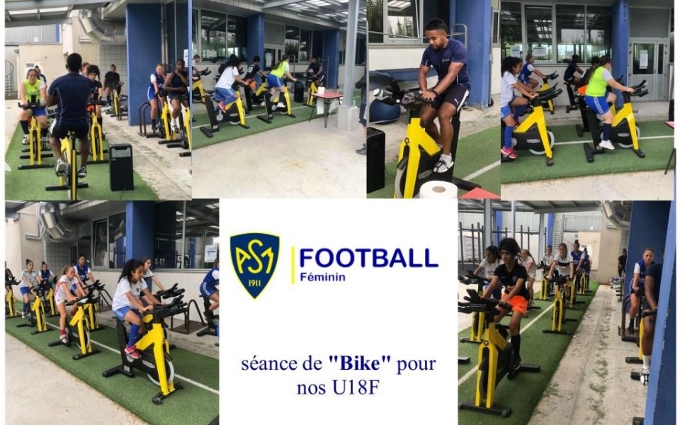 ASM FOOTBALL:Séance de Bike pour nos U18F.