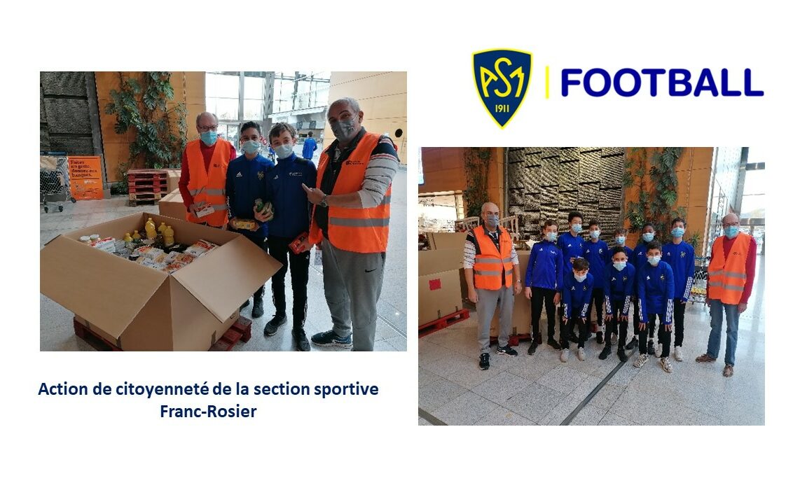 ASMFootball : Travail de citoyenneté pour nos 4éme de la section sportive Franc-Rosier