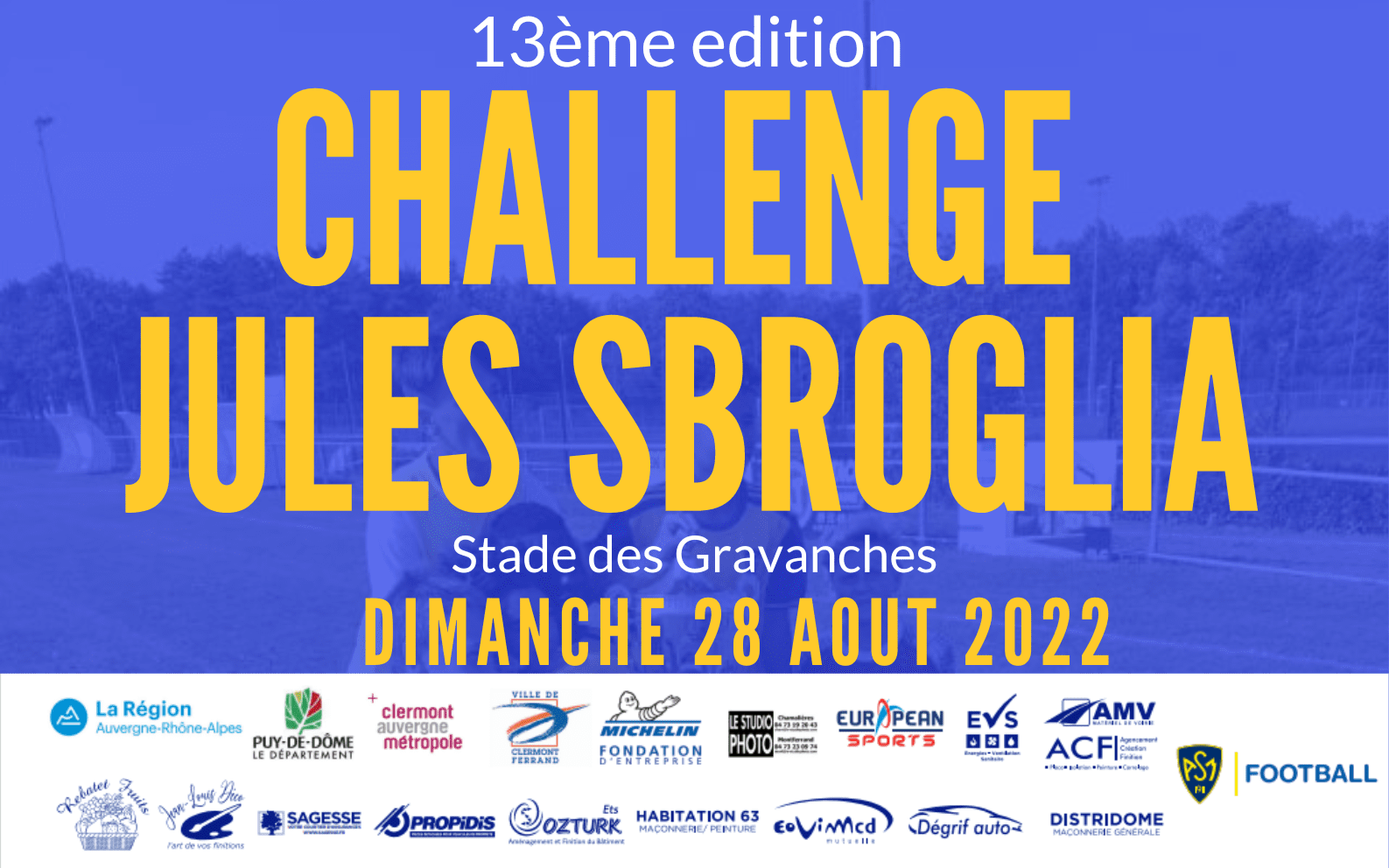 Rendez-vous ce week-end aux Gravanches pour le Challenge Jules Sbroglia !