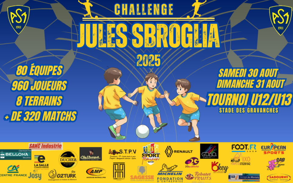 Le Tournoi Jules Sbroglia 2025 arrive !