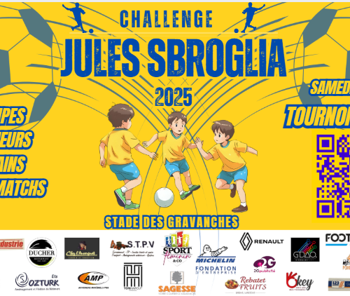 Affiche tournoi phase départementale samedi avec QR Code