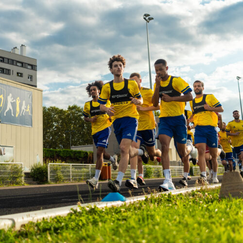 L'équipe lors du test VMA