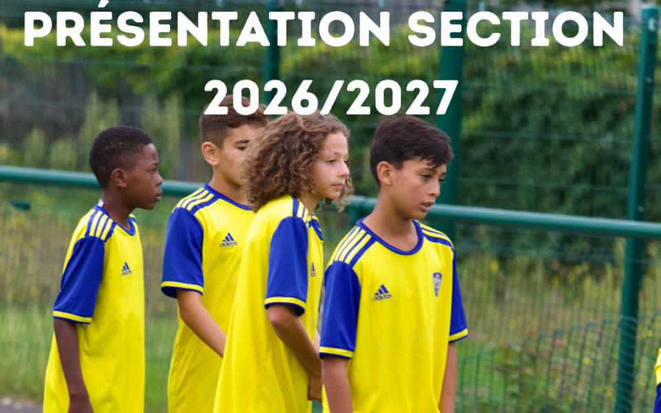 Réunion de présentation – Section sportive football 2026/2027 le 02/02