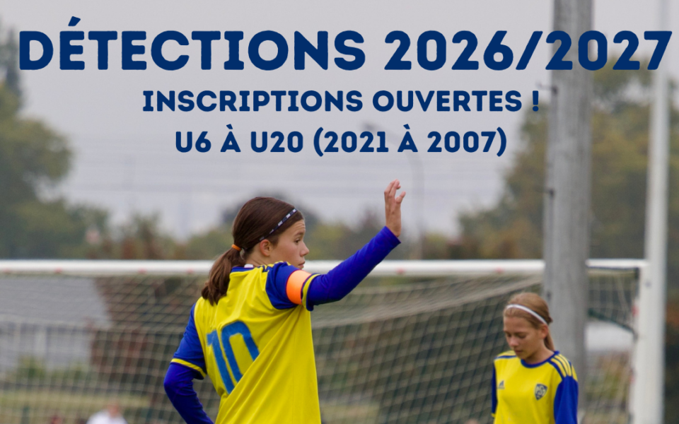 Détections – Rappel Saison 2026/2027