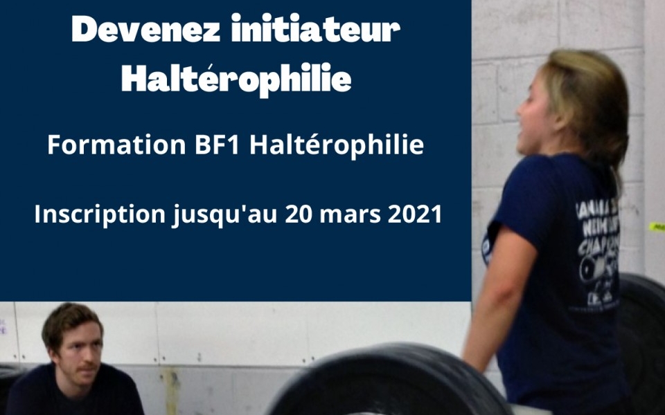 Une formation BF1 Haltérophilie en avril et en mai à l’ASM