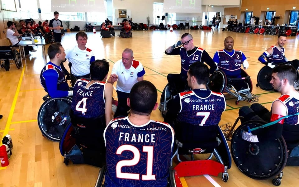Bilan positif pour l’équipe de France de rugby fauteuil et nos 2 asémistes de retour du Danemark !
