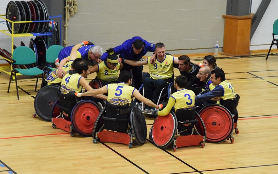 L’équipe de rugby se déplace à Mérignac pour le Championnat de France de Rugby Fauteuil