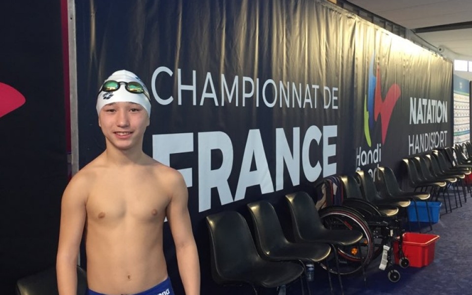 Championnat de France de natation Handisport à Angers.