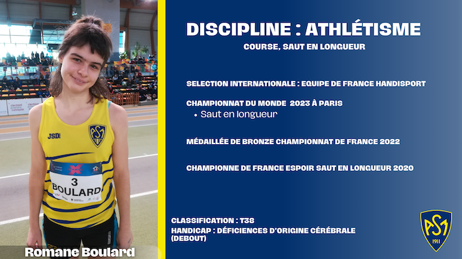 Romane Boulard - ASM Athlétisme Handisport