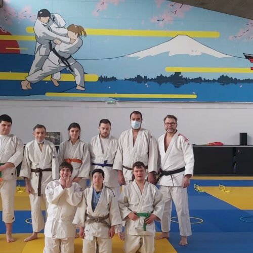 Entraînement judo adapté