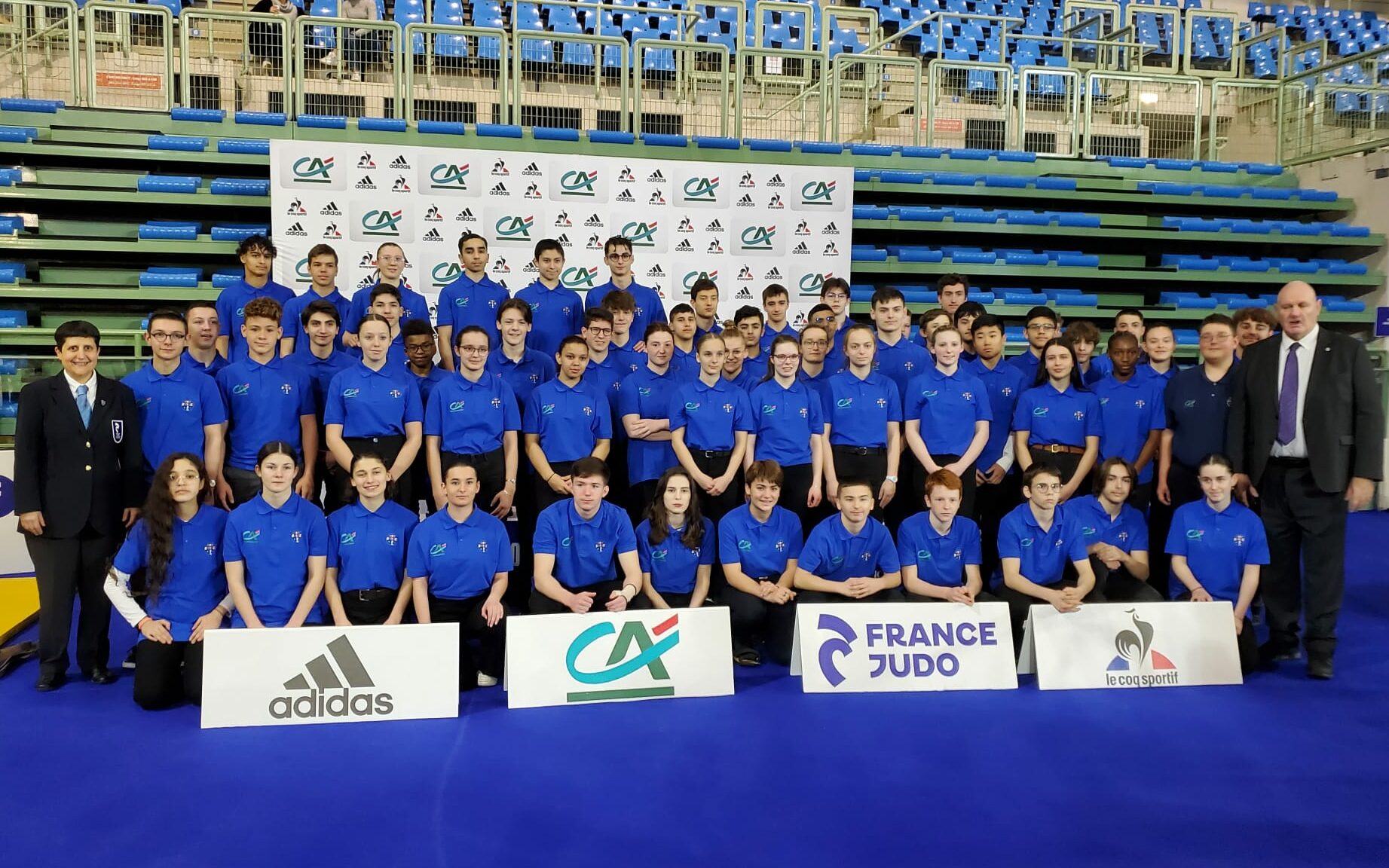 Christelle en immersion avec les jeunes arbitres nationaux