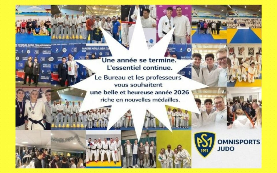 La section judo vous souhaite une excellente année 2026 !