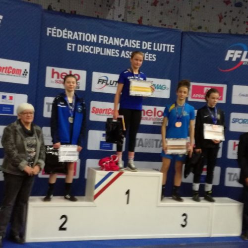 Championnat de France jeune lutte féminine Le Pouzin 2019