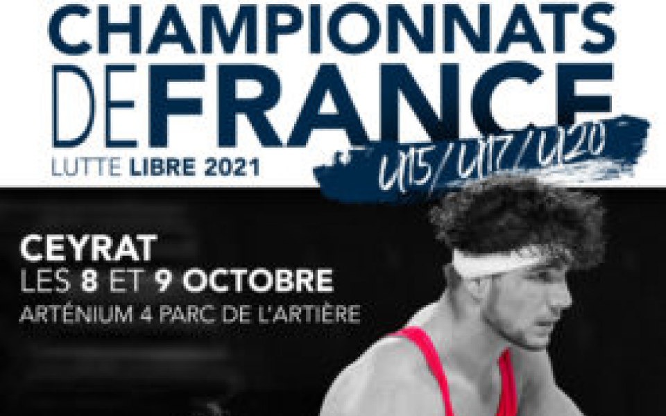 Championnats de France de lutte à l’Arténium de Ceyrat, les 8 et 9 octobre 2021