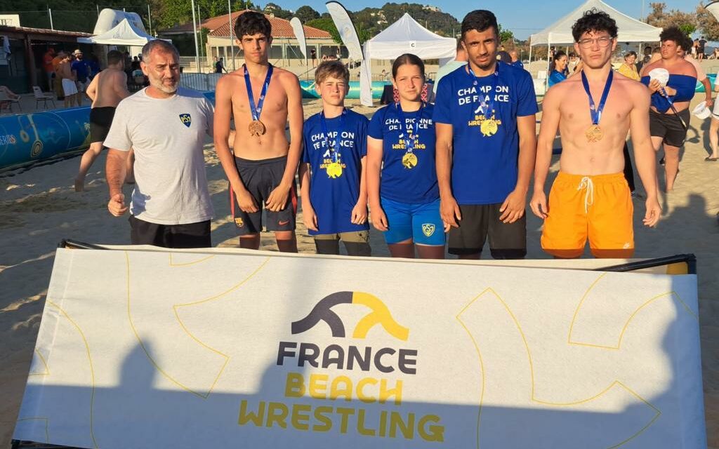 Zara, Ali et Assadoullah médaillés d’or aux championnats de France de Beach Wrestling