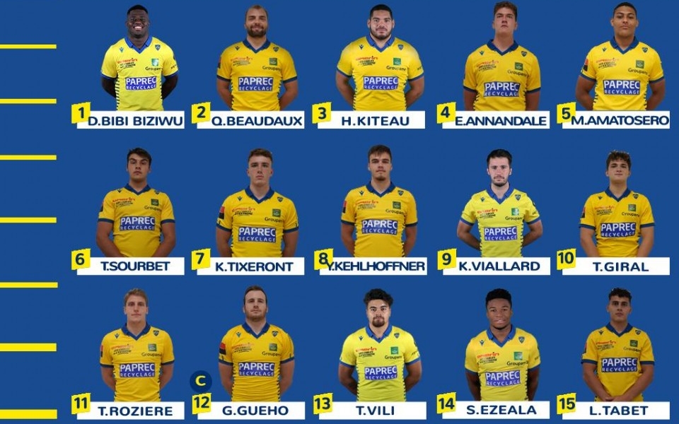 Composition des Espoirs pour recevoir Perpignan