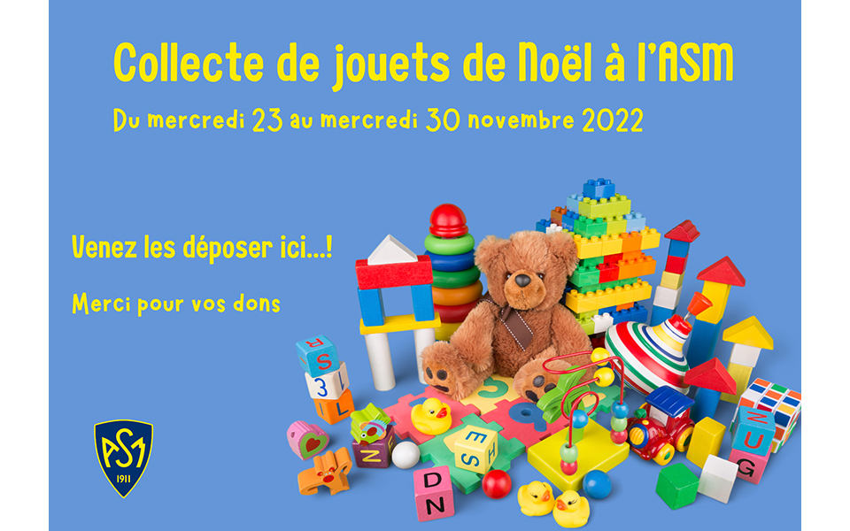 Collecte de jouets à l’ASM du 23 au 30 novembre 2022