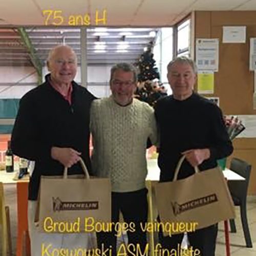 TOURNOIR SÉNIORS+ AUTOMNE 2017