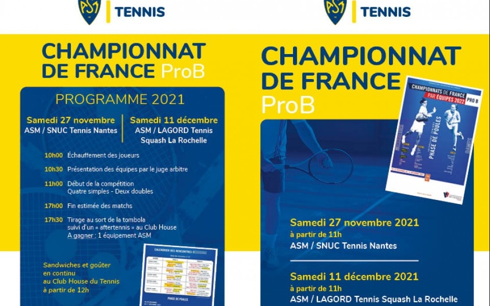 Championnat Pro B Hommes ASM-La Rochelle, samedi 11 décembre 2021