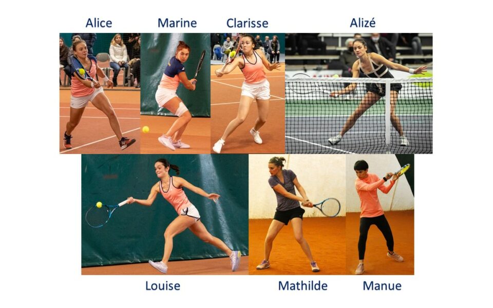 Pro B féminine : Alice, Marine, Clarisse, Alizé, Louise, Mathilde et Manue sur le court, au club, dans 15 jours !