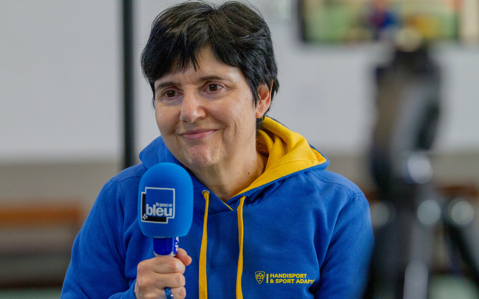 Muriel Souzais, secrétaire de la section Handisport & Sport Adapté, dans la série de podcasts « l’ASM en mouvement »