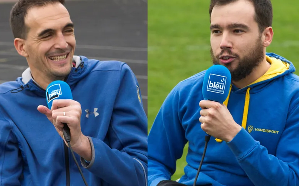 Adrien Chalmin et Nicolas Valentim, champions d’Europe de rugby fauteuil, dans la série de podcasts « l’ASM en mouvement »