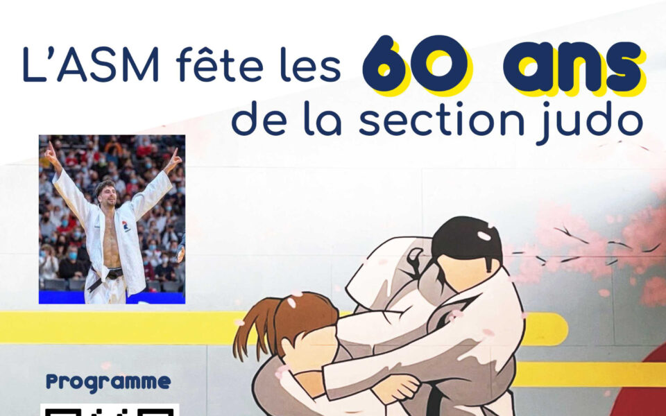 Rendez-vous le samedi 9 décembre 2023 à la Gauthière pour célébrer les 60 ans de la section Judo de l’ASM