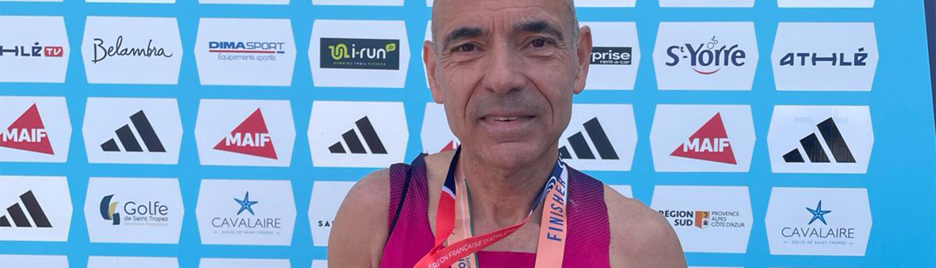 Jean-Paul Carvalho (M4) 3ème au championnat de France de Marathon
