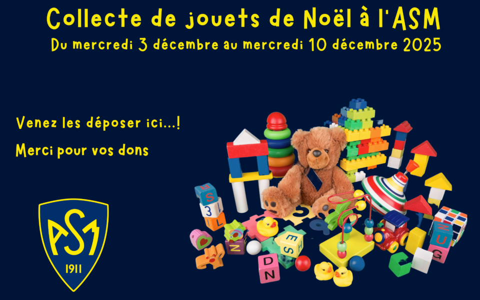 Collecte de jouets de Noël à l'ASM OMNISPORTS