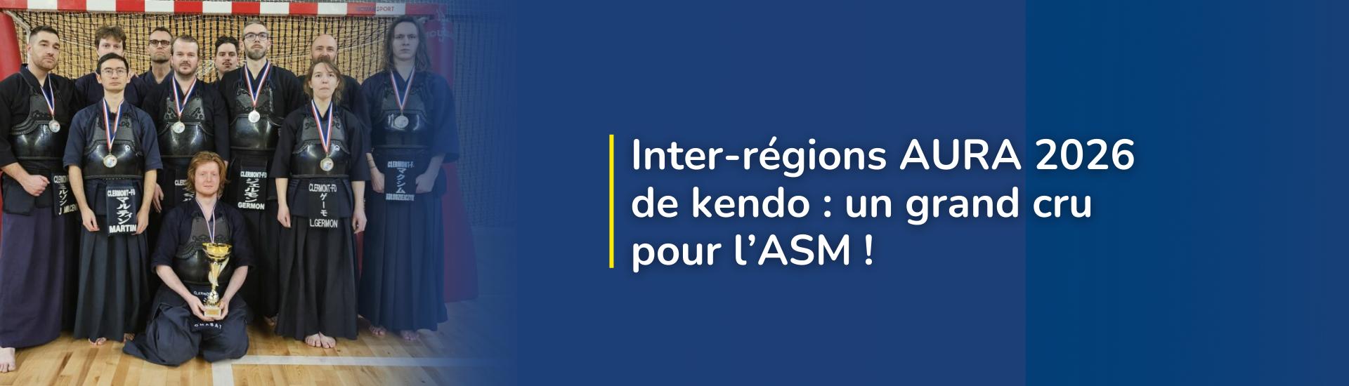Inter-régions AURA 2026 de Kendo : Un grand cru pour l'ASM !