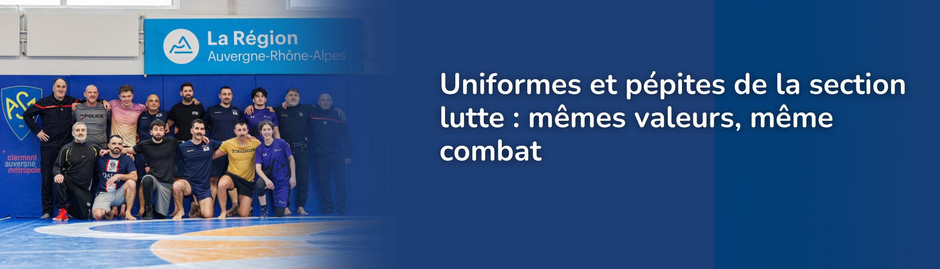 Uniformes et pépites de la section lutte : mêmes valeurs, même combat