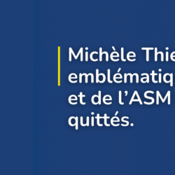 Michèle Thiebault, figure emblématique de la gymnastique et de l’ASM Omnisports, nous a quittés.