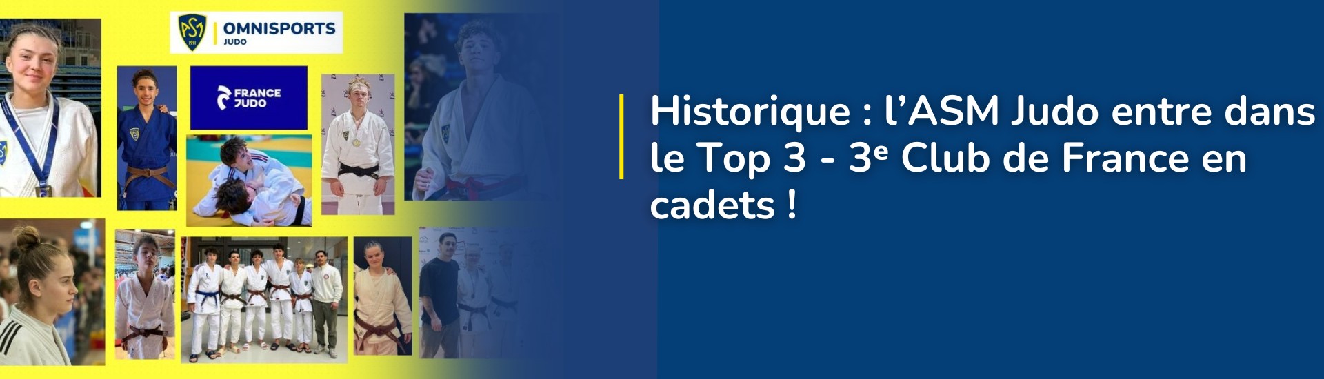 Historique : l’ASM Judo entre dans le Top 3 - 3ᵉ Club de France en cadets !