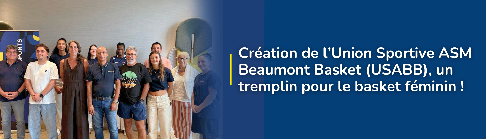 Création de l’Union Sportive ASM Beaumont Basket (USABB), un tremplin pour le basket féminin !