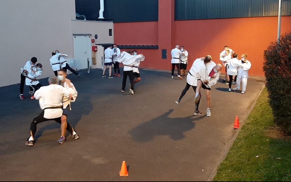 Judo en extérieur