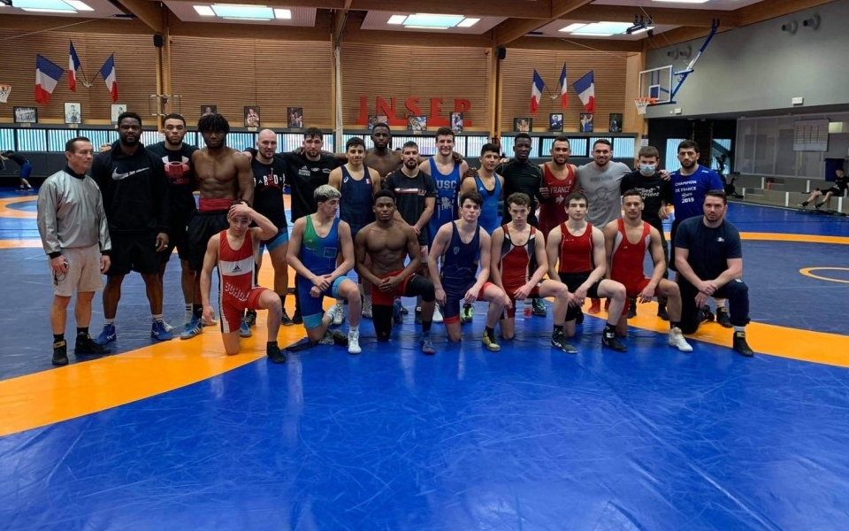 Amerkhan CHAMANOV en stage à l'INSEP