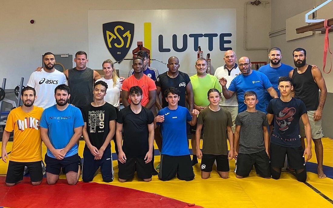 Un médaillé olympique en visite à l’ASM Lutte