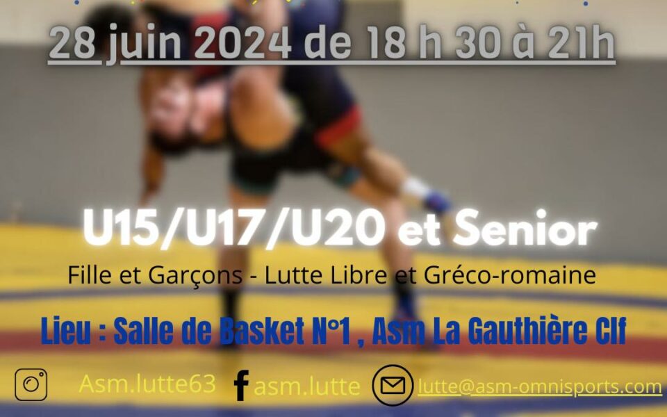 Gala de lutte - Vendredi 28 juin 2024