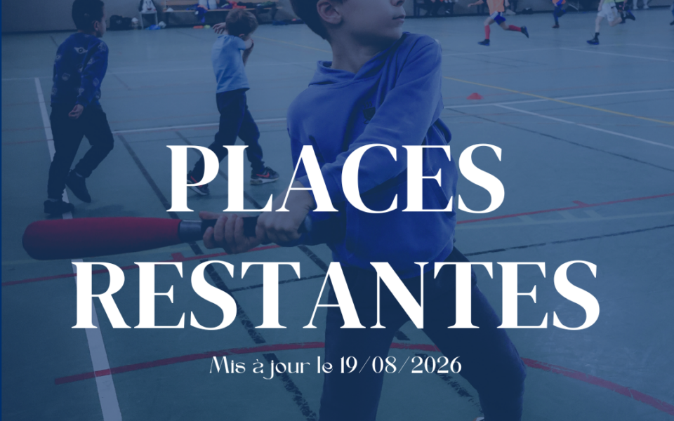 Ne manquez pas les dernières places !