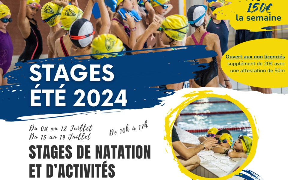 Les stages d'été de natation sont ouverts a tous !!