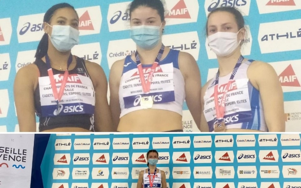 Deux filles titrées aux championnats de France d'athlétisme en salle