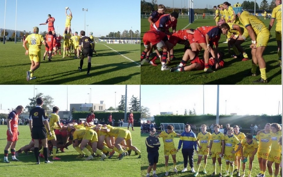 Belle victoire bonifiée de nos Crabos face à Aurillac